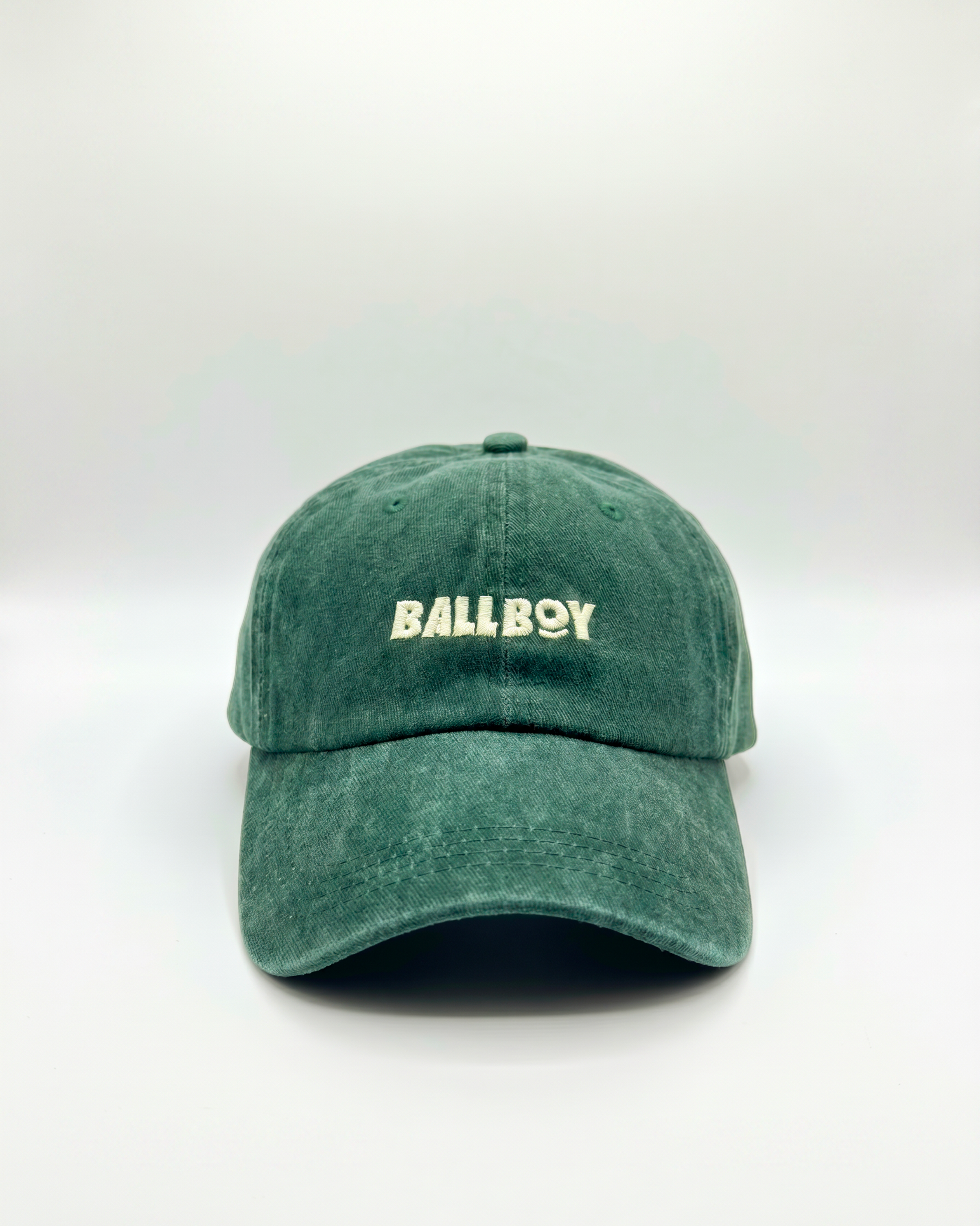 Green Ball Boy vintage wash baseball hat