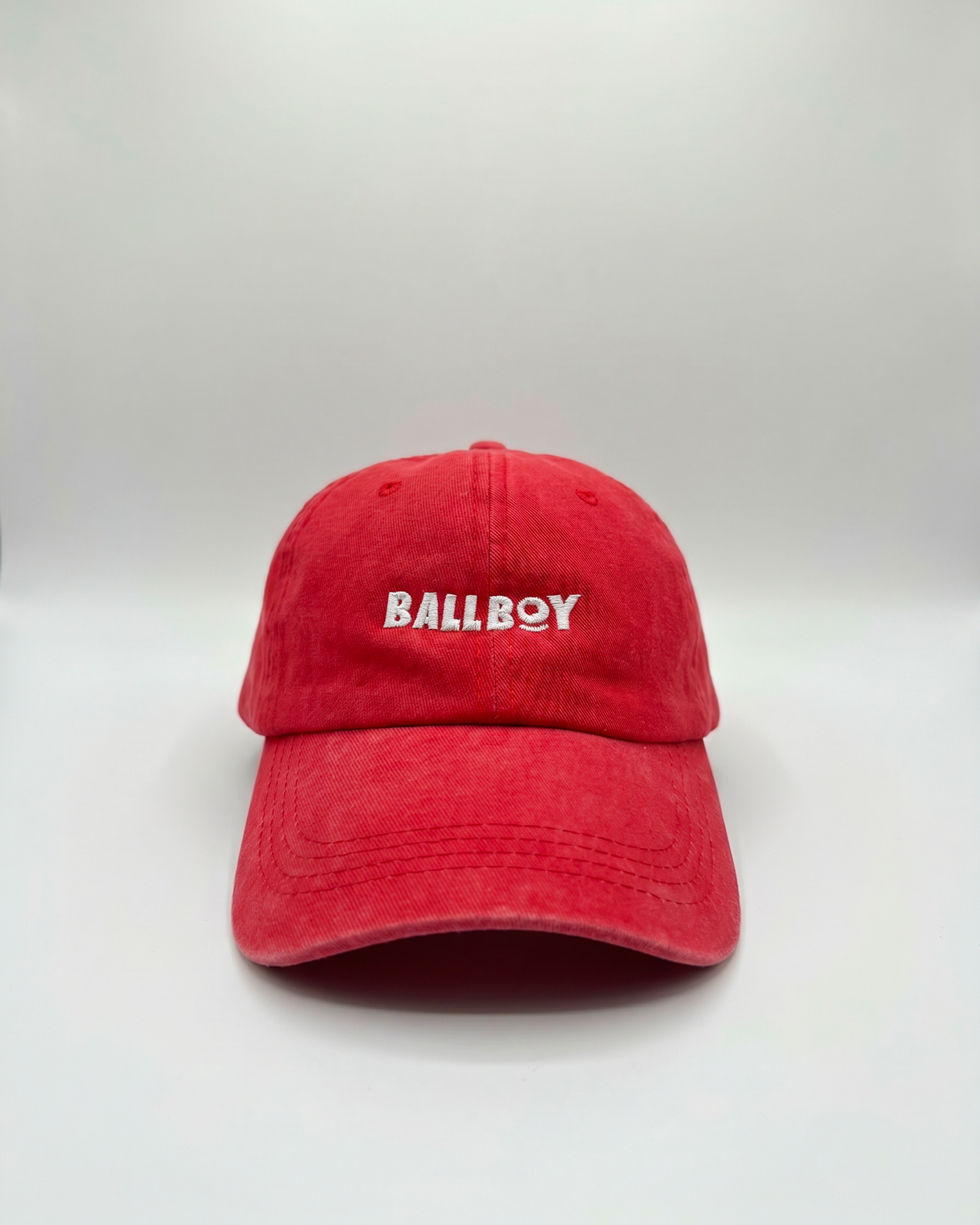 Red Ball Boy vintage wash baseball hat