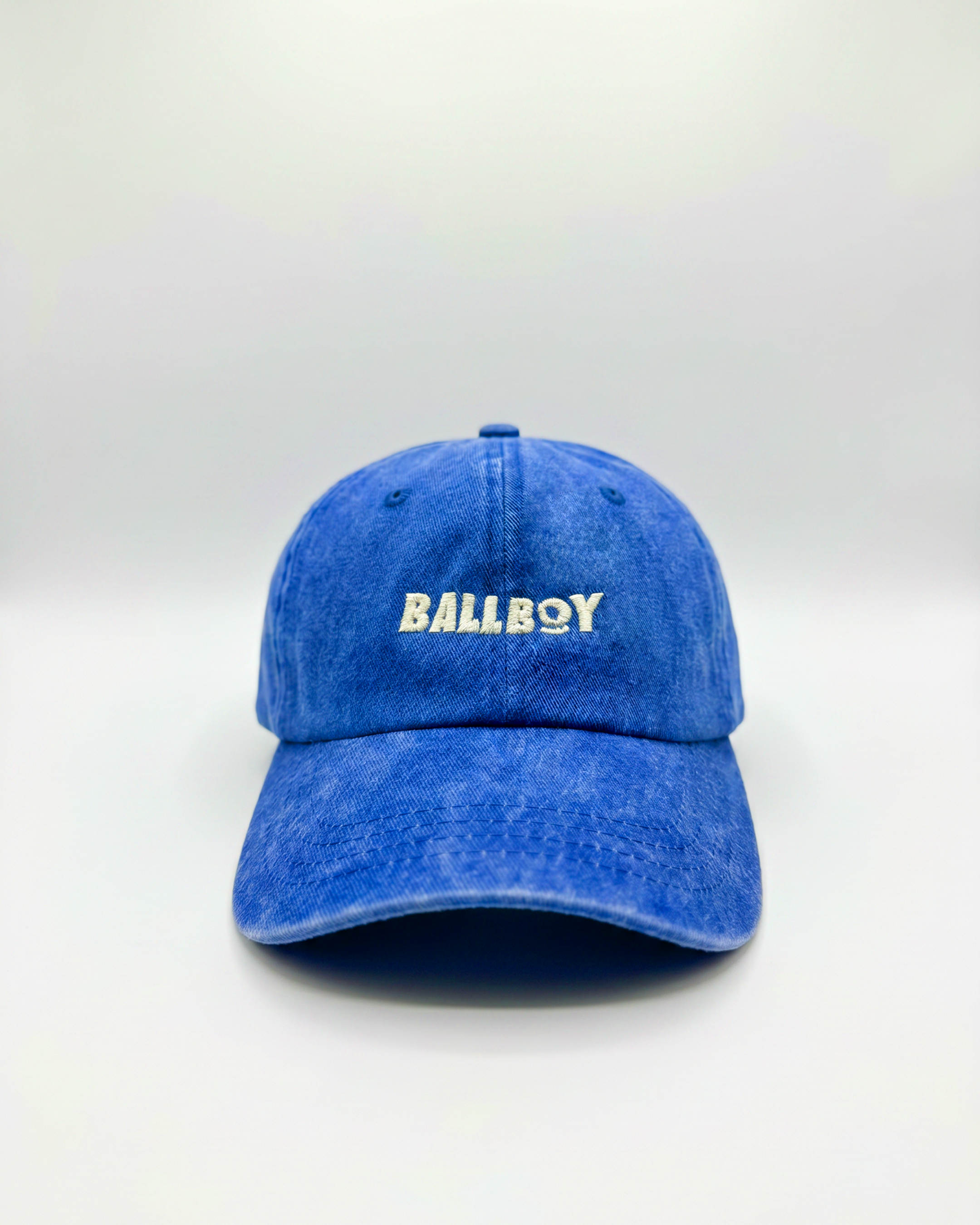 Blue Ball Boy vintage wash baseball hat